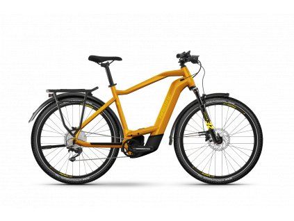Trekingové elektrokolo Haibike Trekking 8 Metal Lava/Yellow - Gloss (Velikost XL)