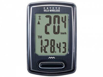 CATEYE Cyklopočítač CAT Velo Wireless (VT230W) (Barva červená)